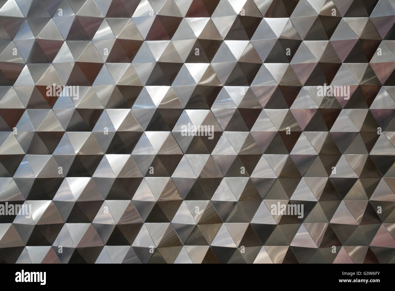 Seamless hexagonal metal pattern background, light and shade metal
