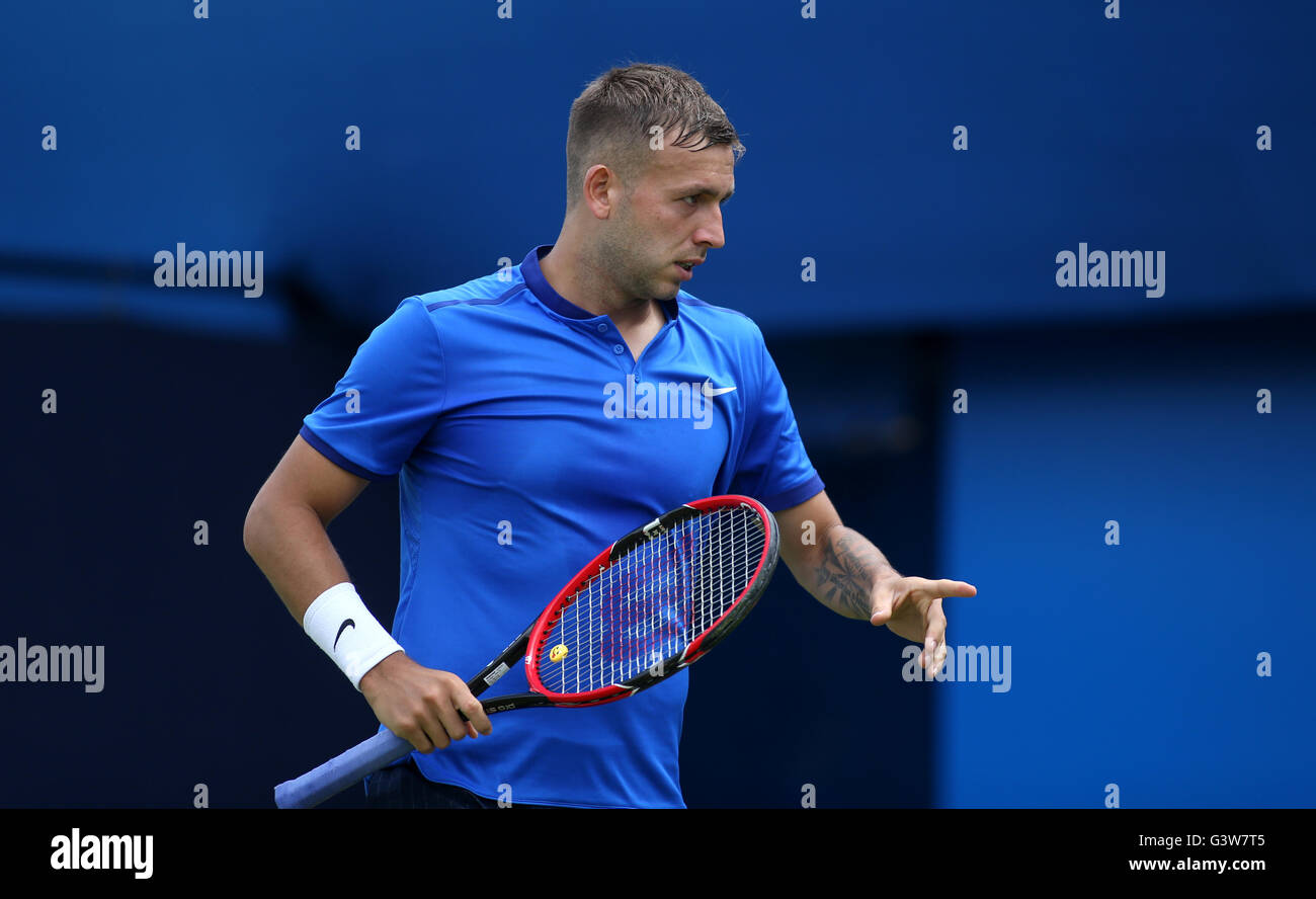 Great Britain's Daniel Evans in action during day three of the 2016 ...