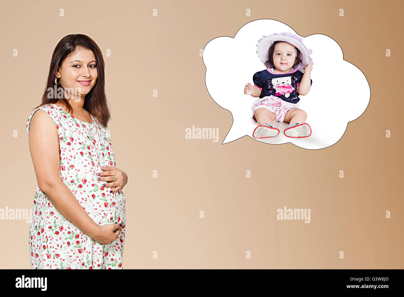 Indian woman holding baby hi-res stock photography and images - Alamy