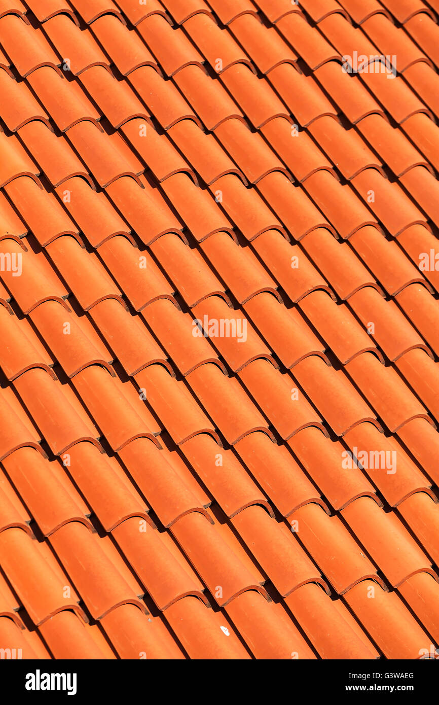 pattern detail of orange ceramic roof tiles Stock Photo Alamy