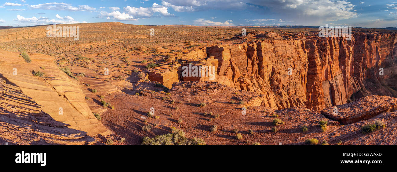 Horse Shoe Bend of Colorado River, near Page, Arizona, USA Stock Photo