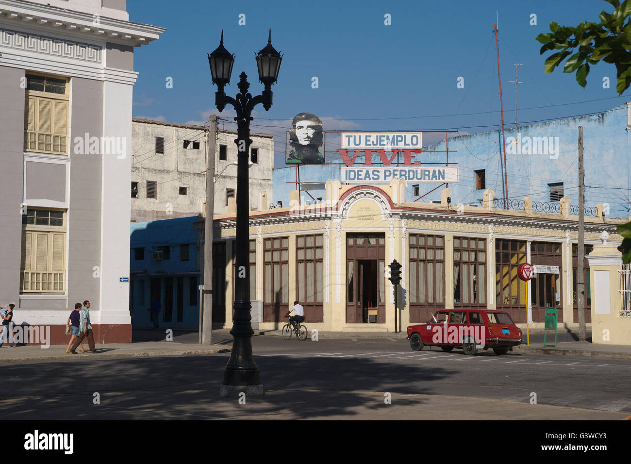 Propaganda with Che Guevara in Cienfuegos, Cuba Stock Photo