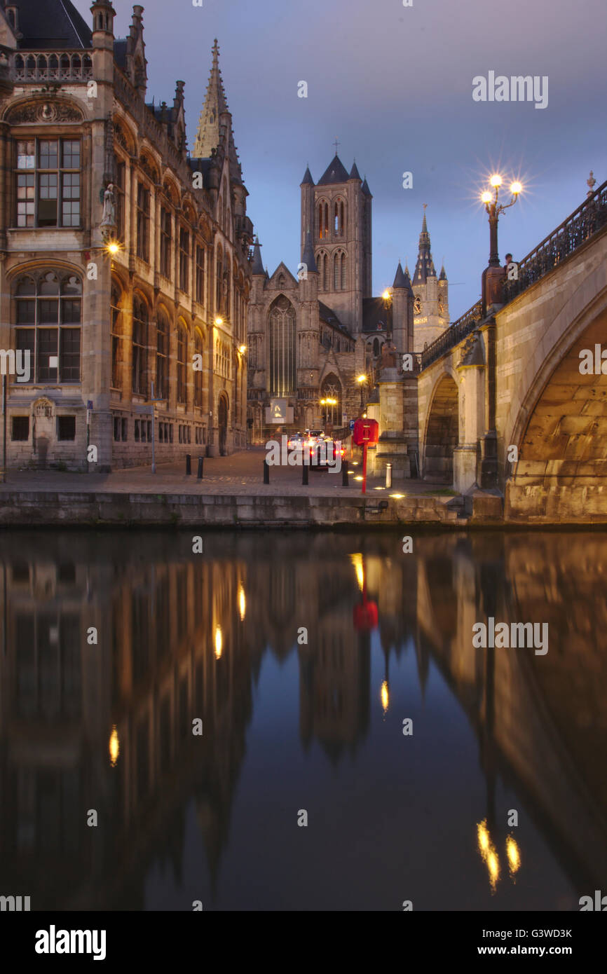 Saint nicholas church ghent belgium hi-res stock photography and images ...