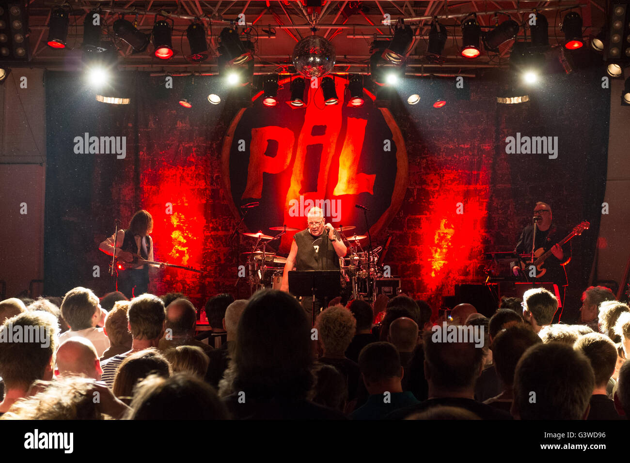 JOhn Lydon alias Johnny Rotten Public Image Limited concert in Dusseldorf, Zakk club, Germany 2016 Stock Photo