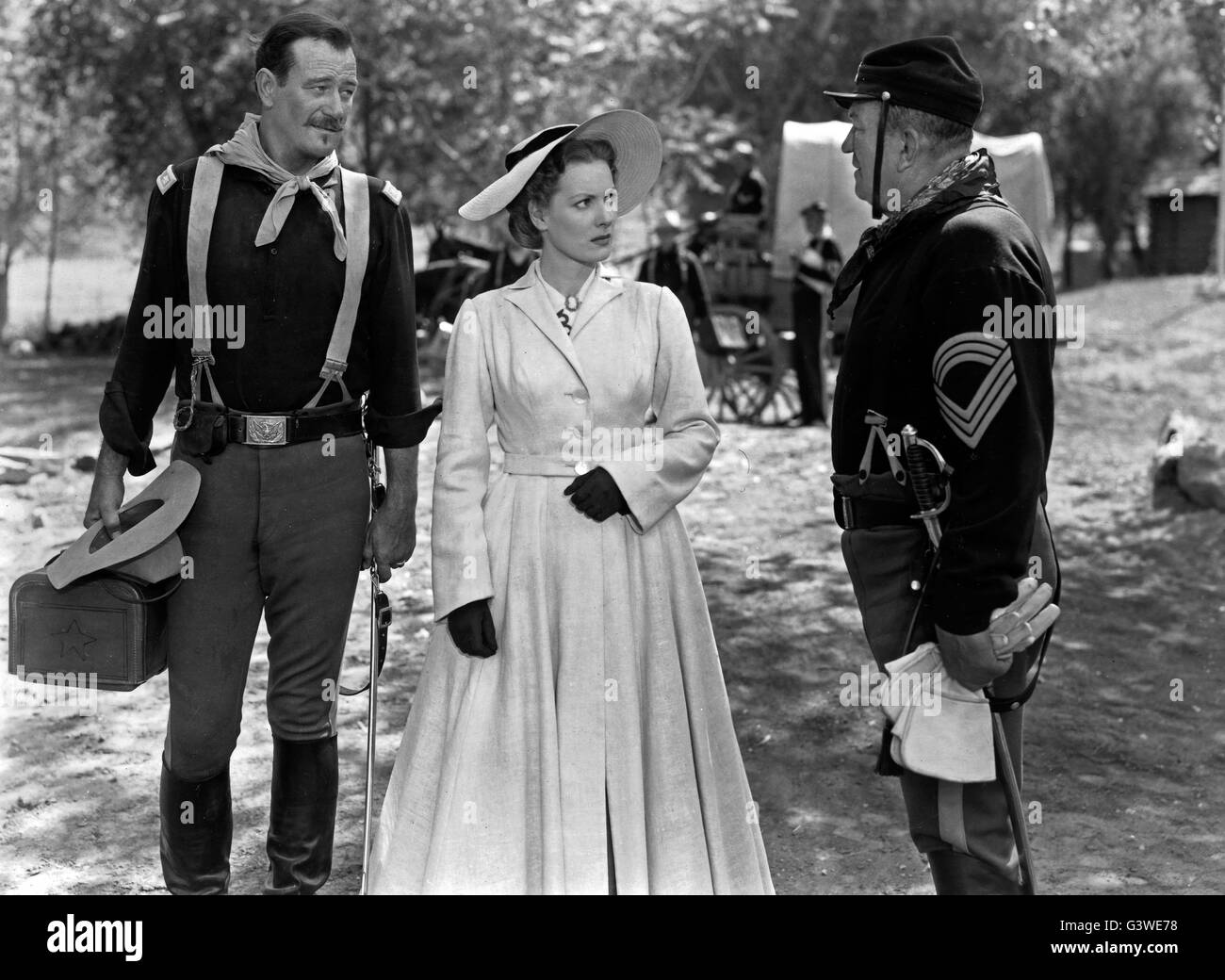 Rio Grande, USA 1950, Regie: John Ford, Darsteller: John Wayne, Maureen O'Hara, Victor McLaglen Stock Photo