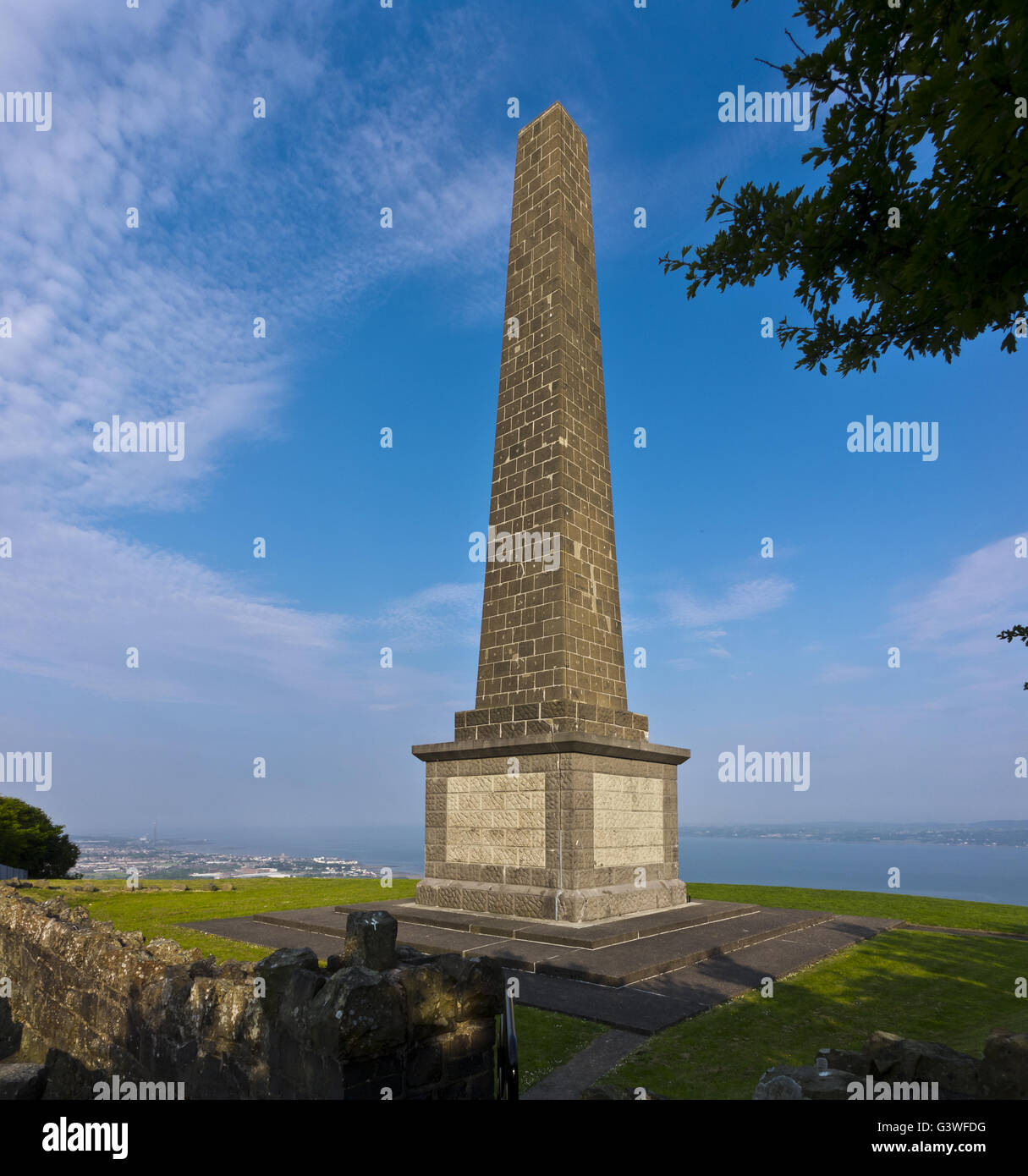 The Knockagh Monument is a war memorial in County Antrim, Northern ...