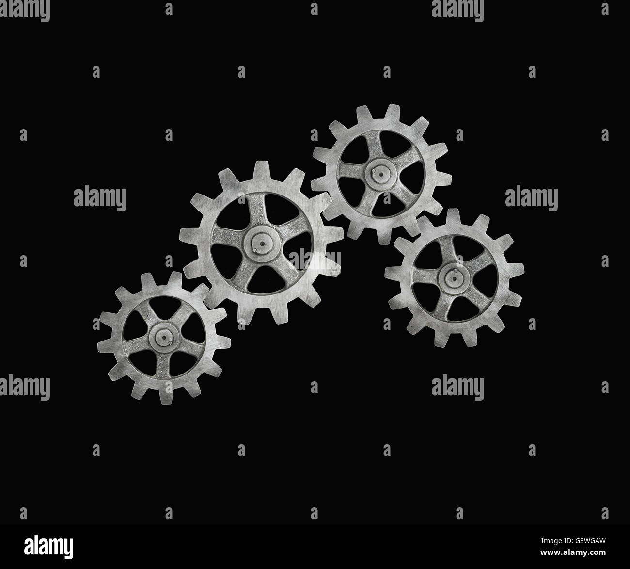 Cogs isolate on background Stock Photo - Alamy