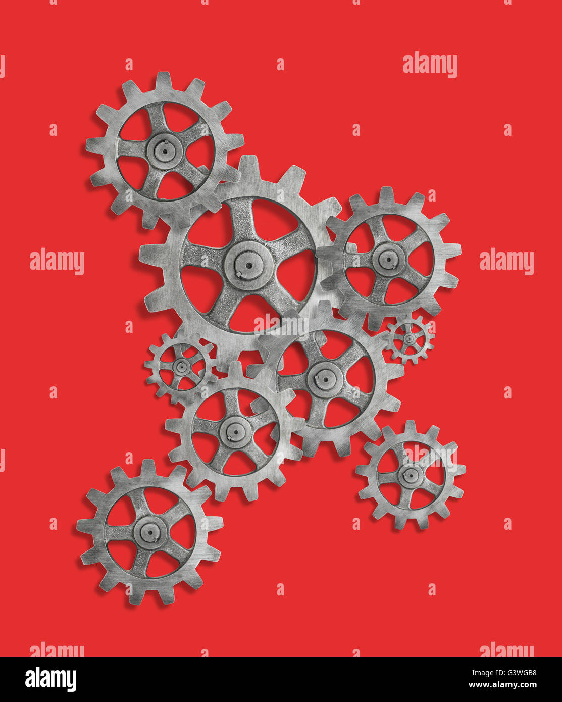 Machinery cogs shadow hi-res stock photography and images - Alamy