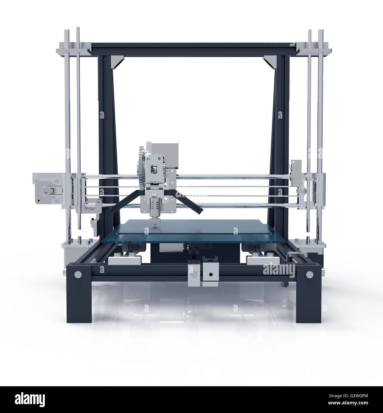 3D printer isolated on a white back ground. Stock Photo