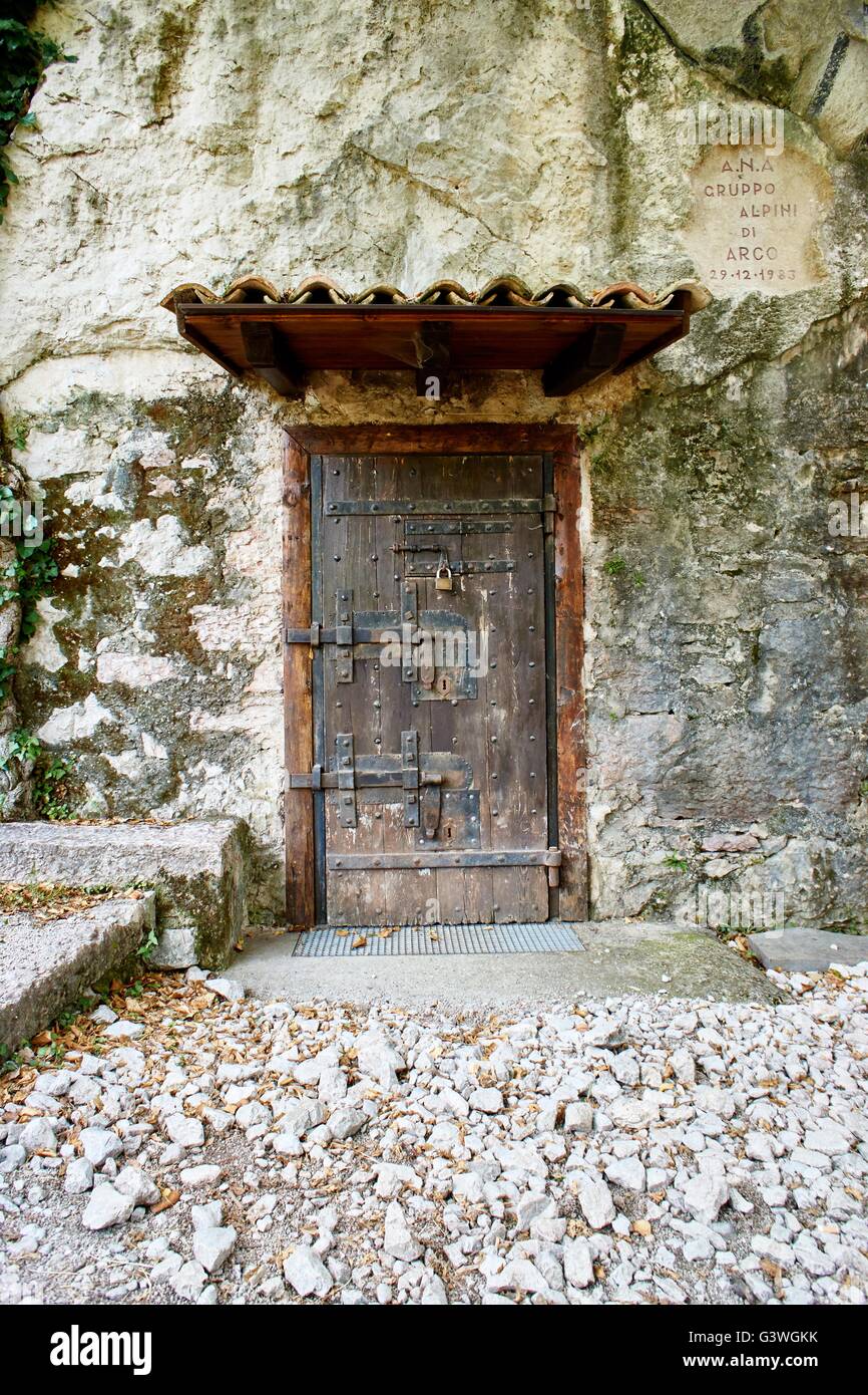old door in the mountains nice image Stock Photo