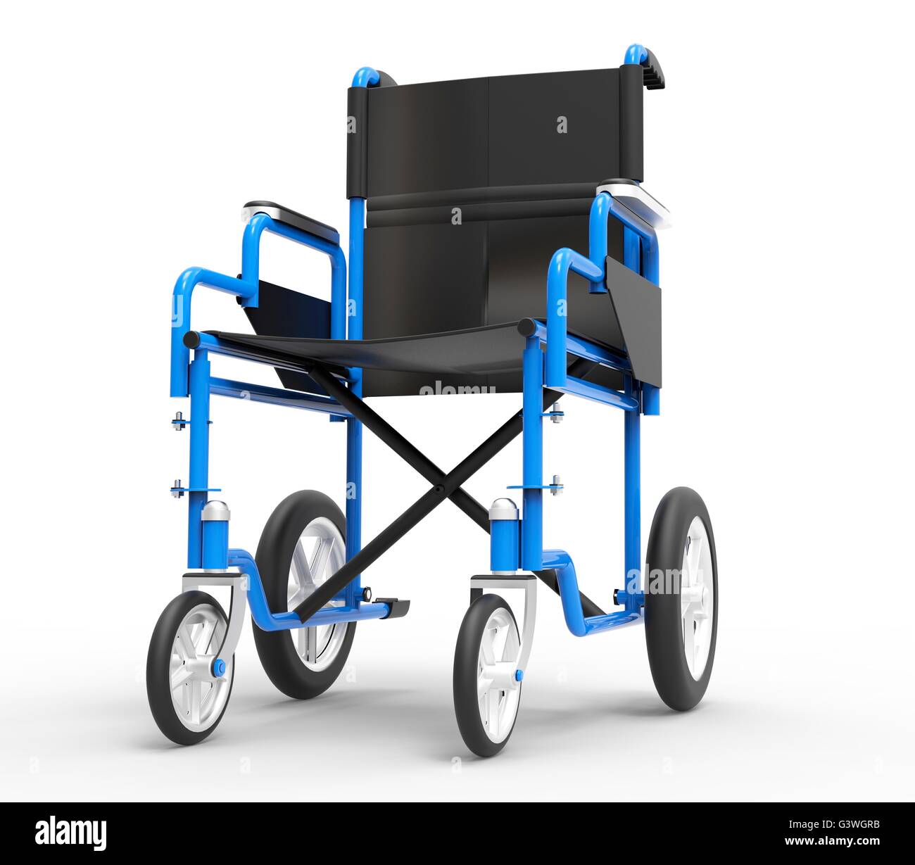 wheelchair isolated on a white back ground. Stock Photo