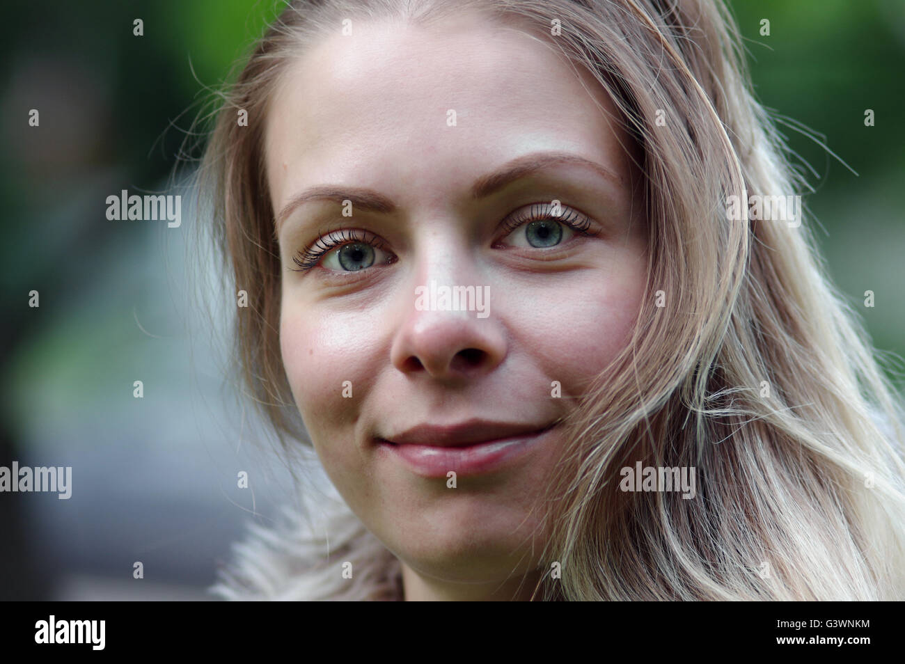 Young Blond Portrait Stock Photo - Alamy