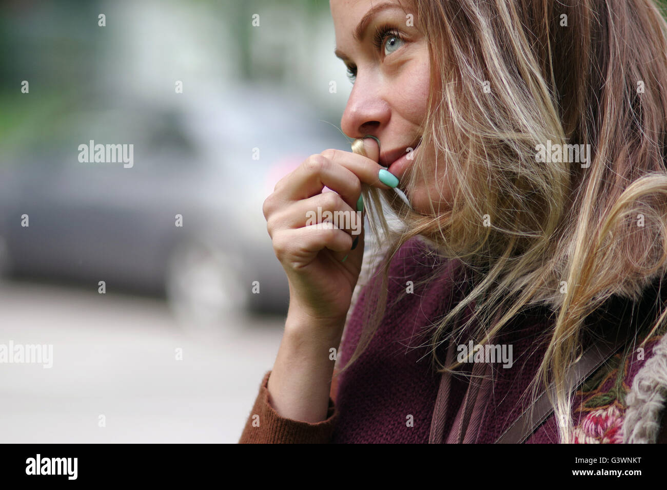 Side shot positive young hi-res stock photography and images - Alamy