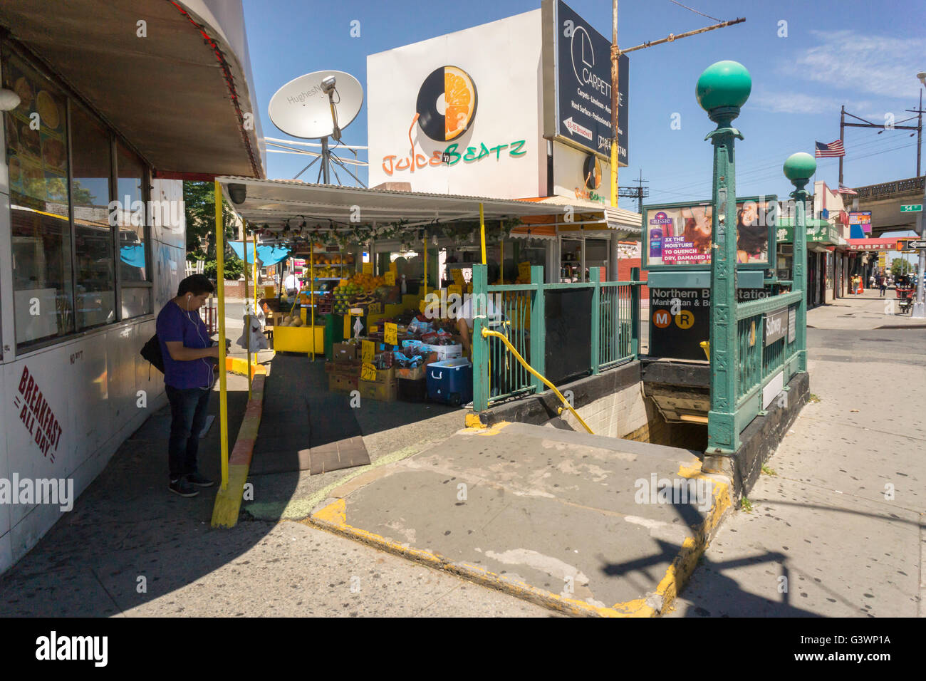 The Northern Boulevard subway station in the Woodside neighborhood of
