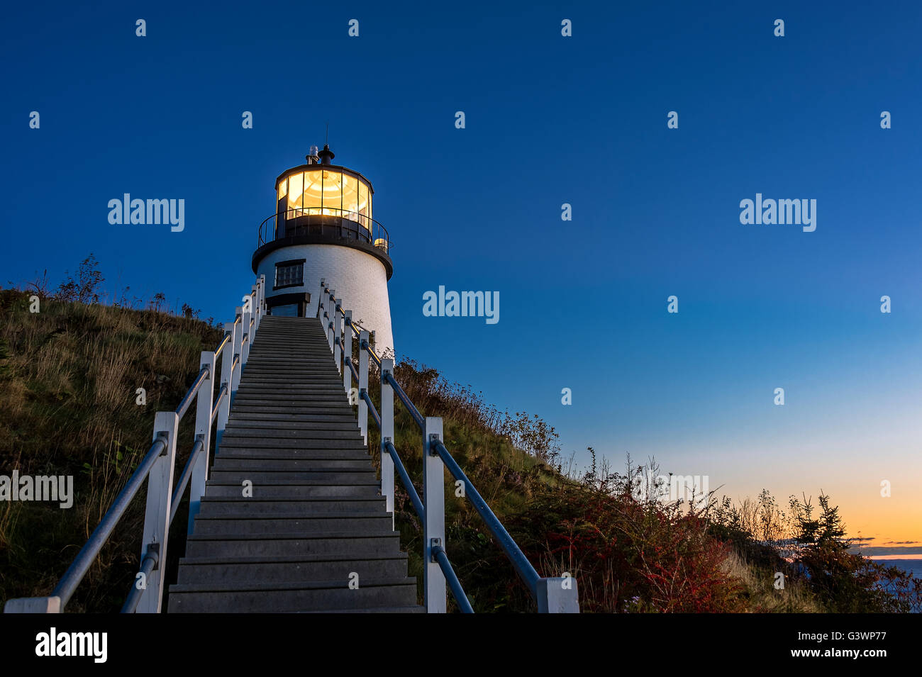 Owls Head Light, Maine, USA Stock Photo Alamy