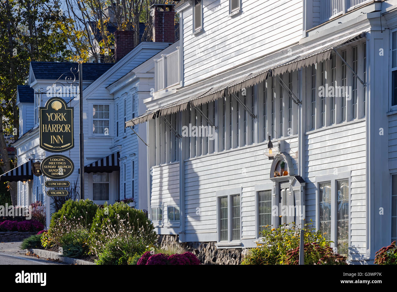 The York Harbor Inn, York, Maine, USA. Stock Photo