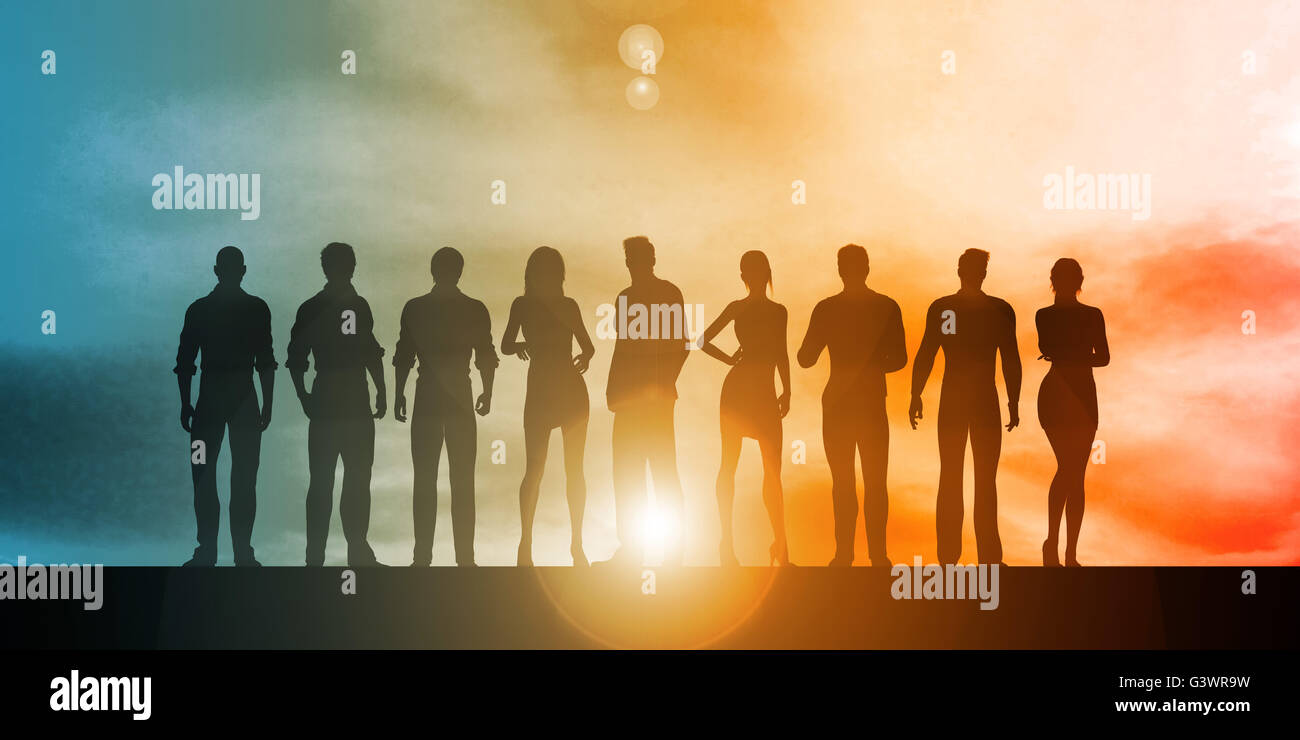 Businesswomen silhouette hi-res stock photography and images - Alamy