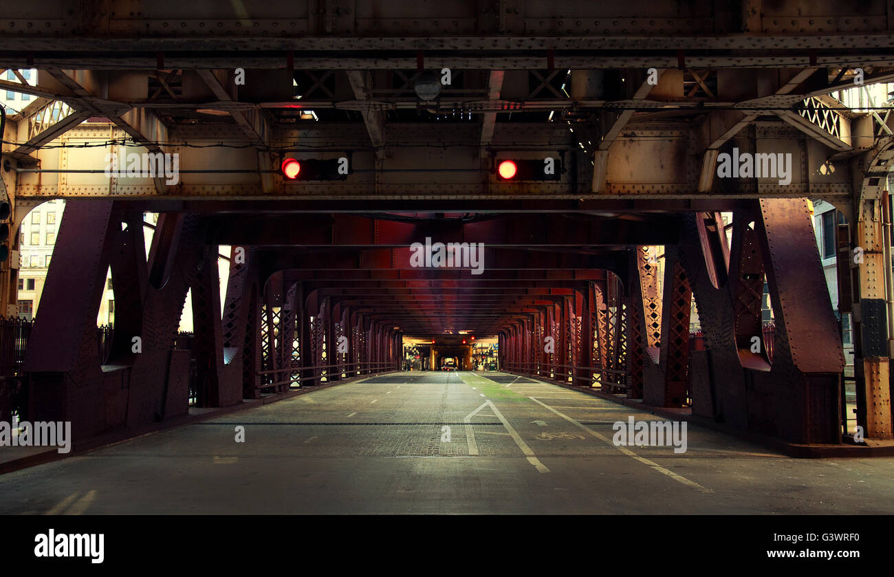 Tunnel, Chicago Stock Photo Alamy