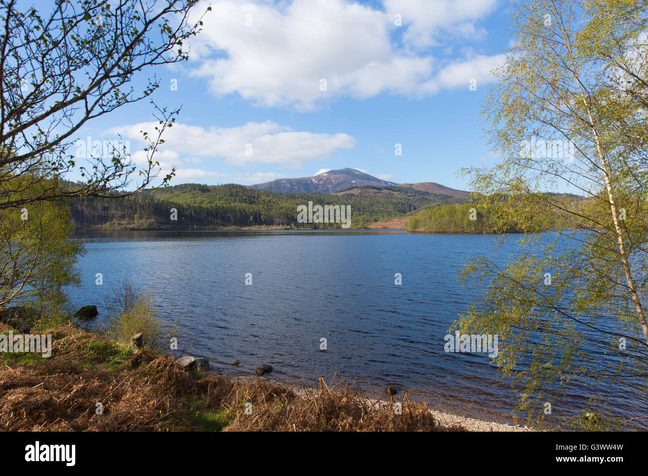 Beautiful Scottish Loch Garry Scotland UK lake west of Invergarry on ...