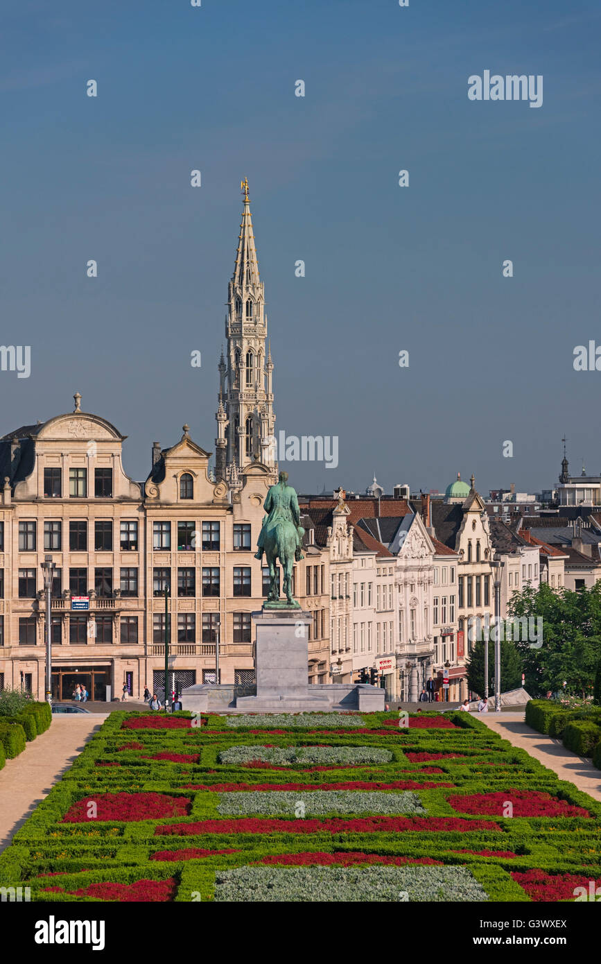 City view Mont des Arts Brussels Belgium Stock Photo