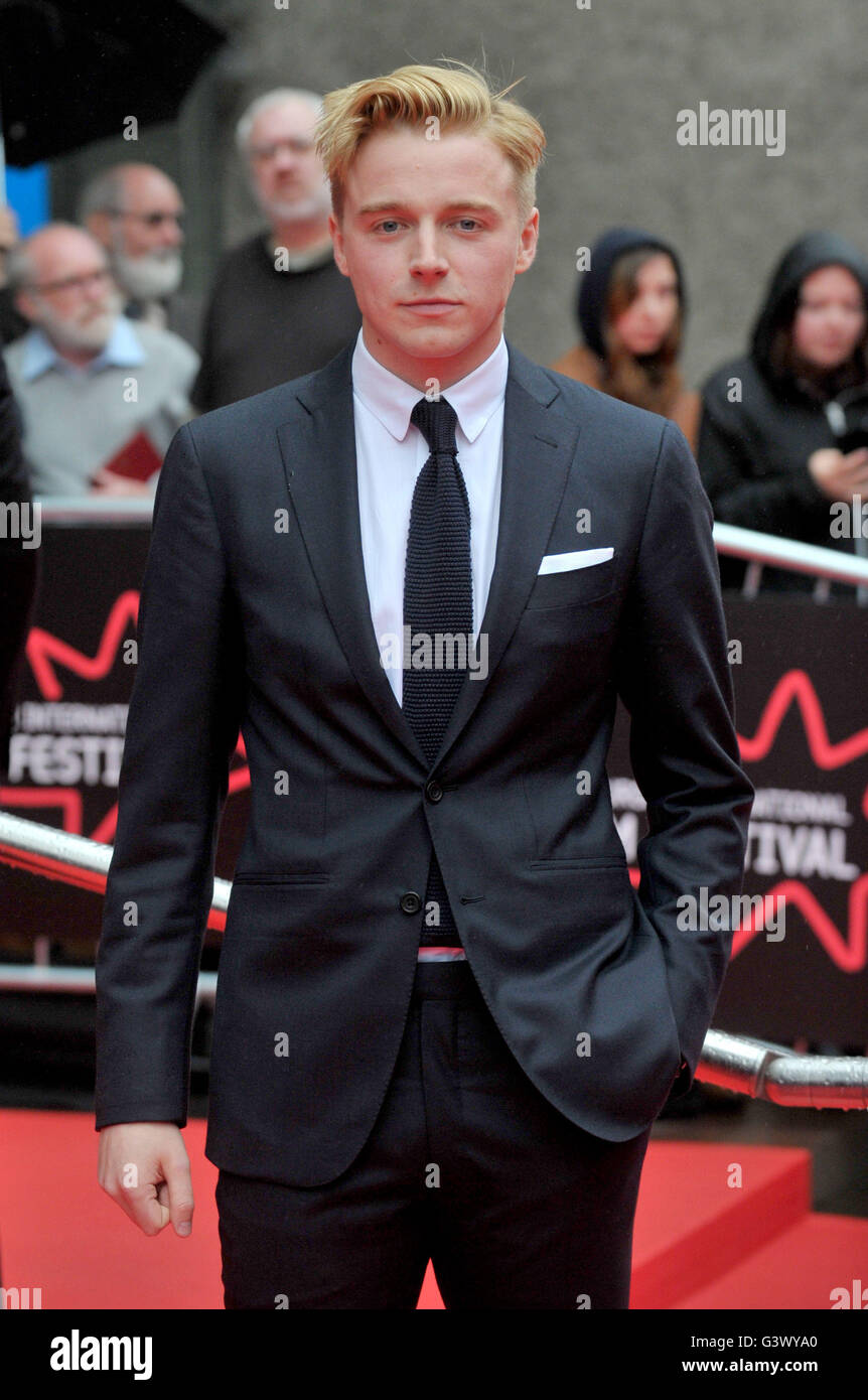 Jack Lowden attending the Edinburgh International Film Festival 2016 opening-night gala, and the world premiere of Tommy's Honour, at the Festival Theatre in Edinburgh, Scotland. Stock Photo