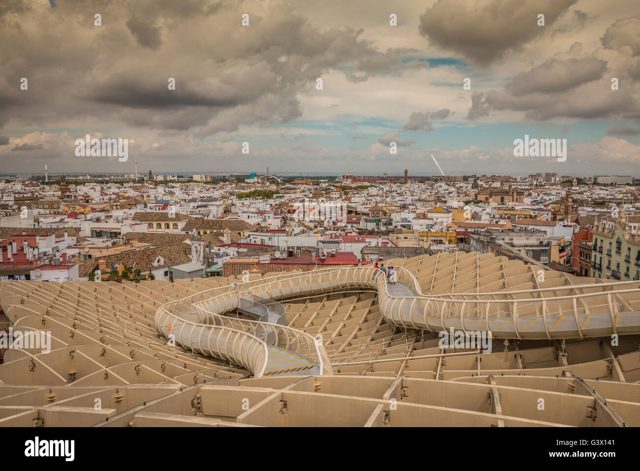 Aerial view of the city of seville hi-res stock photography and images ...