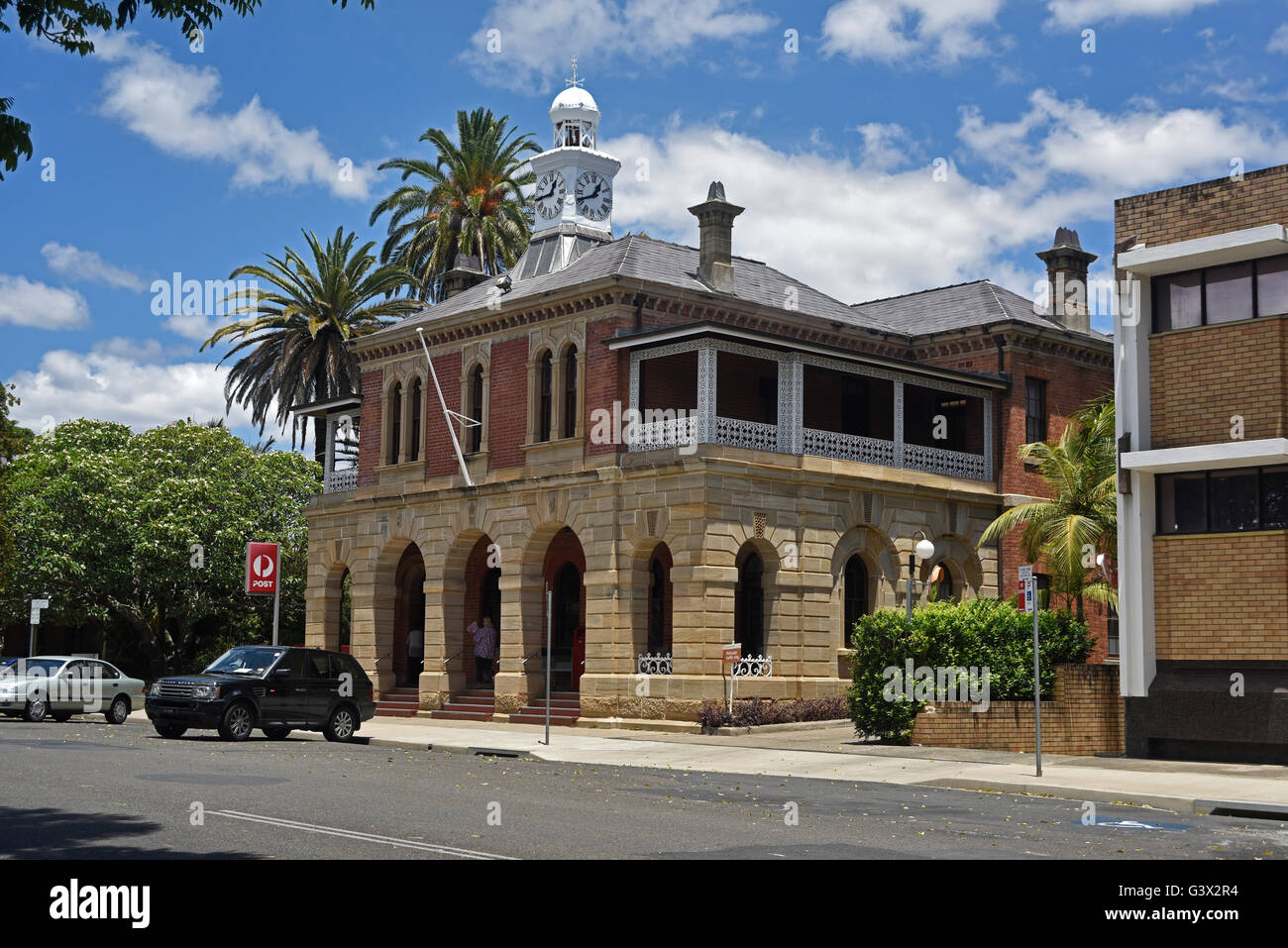 the front street view of the historic grafton post office in new south wales australia Stock Photo