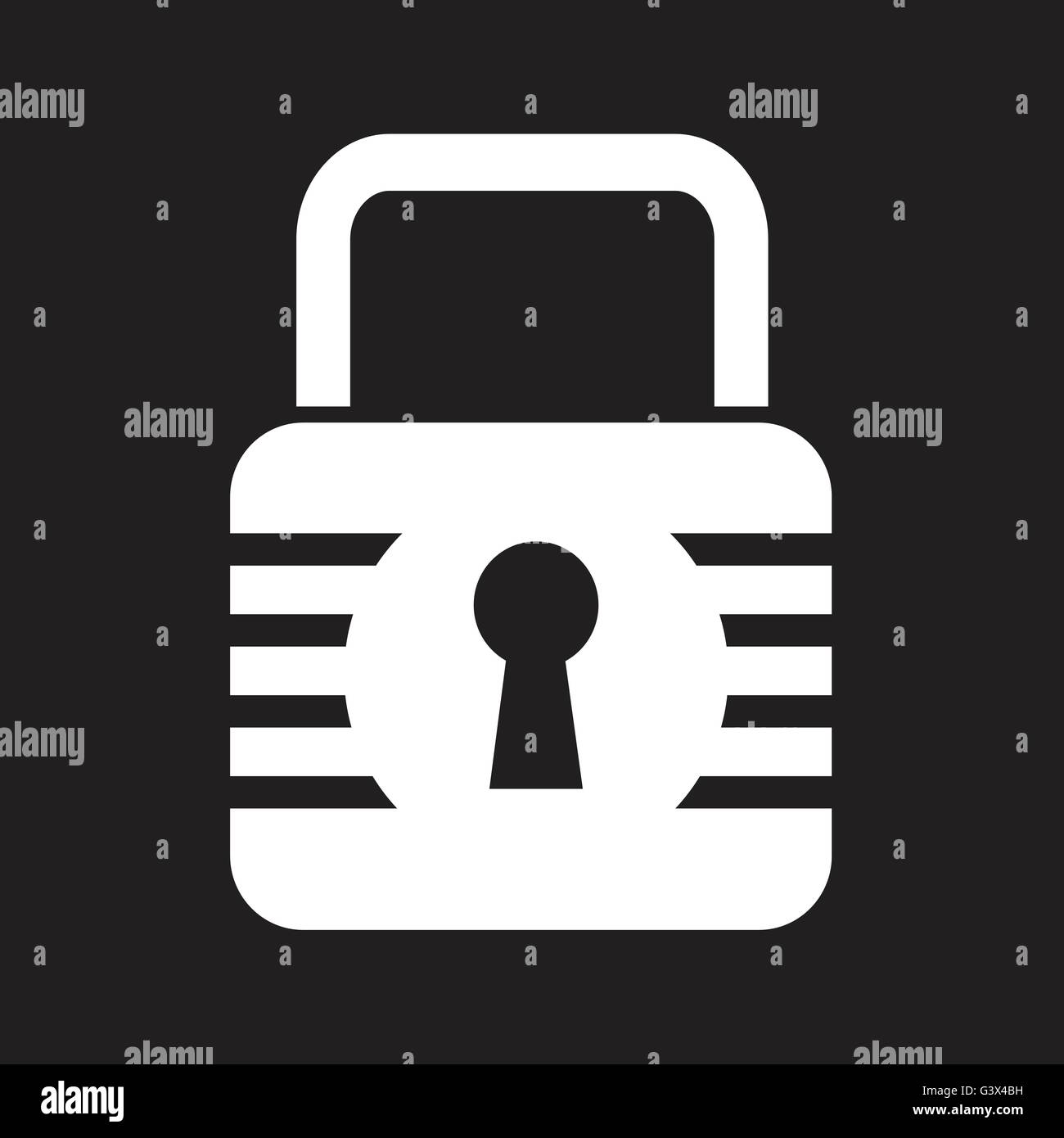 Wafer tumbler lock vector vectors Stock Vector Images - Alamy