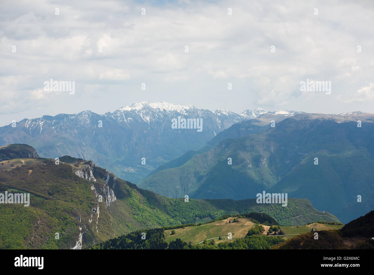 View of the Dolomite mountains, North Italy Stock Photo