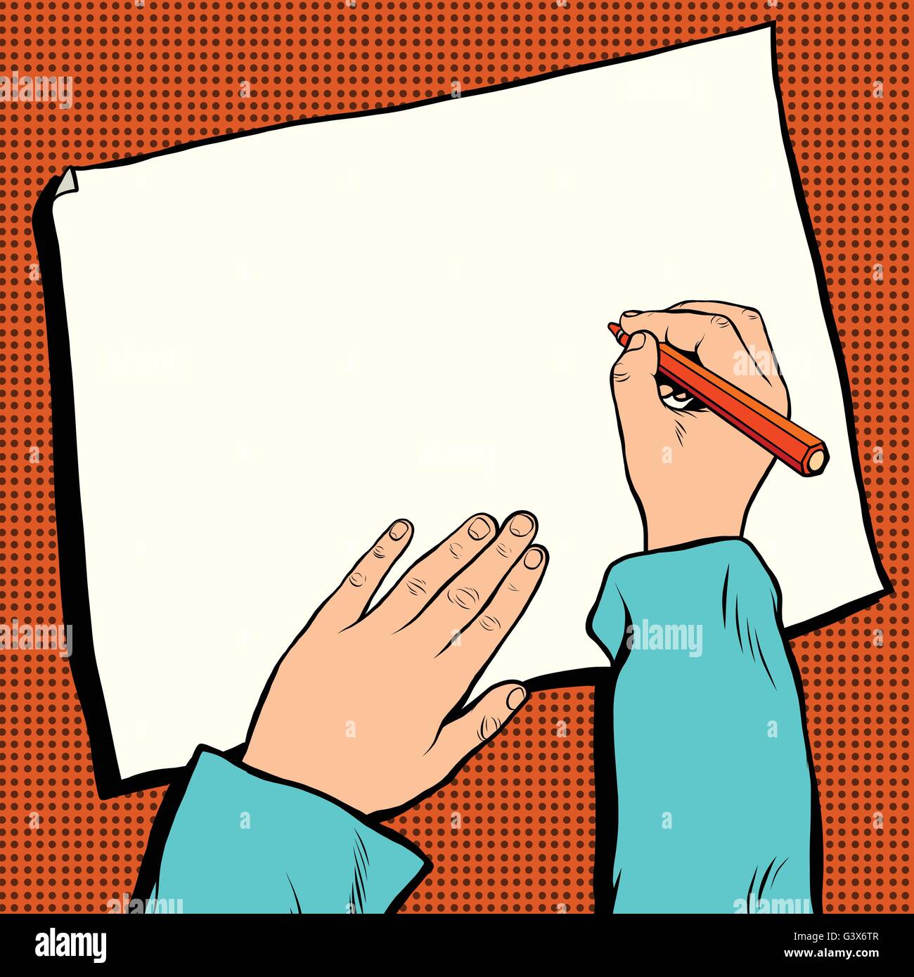 mock up top view of workplace designer or writer Stock Vector Image ...