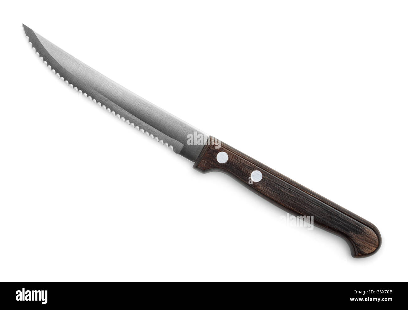 Kitchen knife isolated on white Stock Photo
