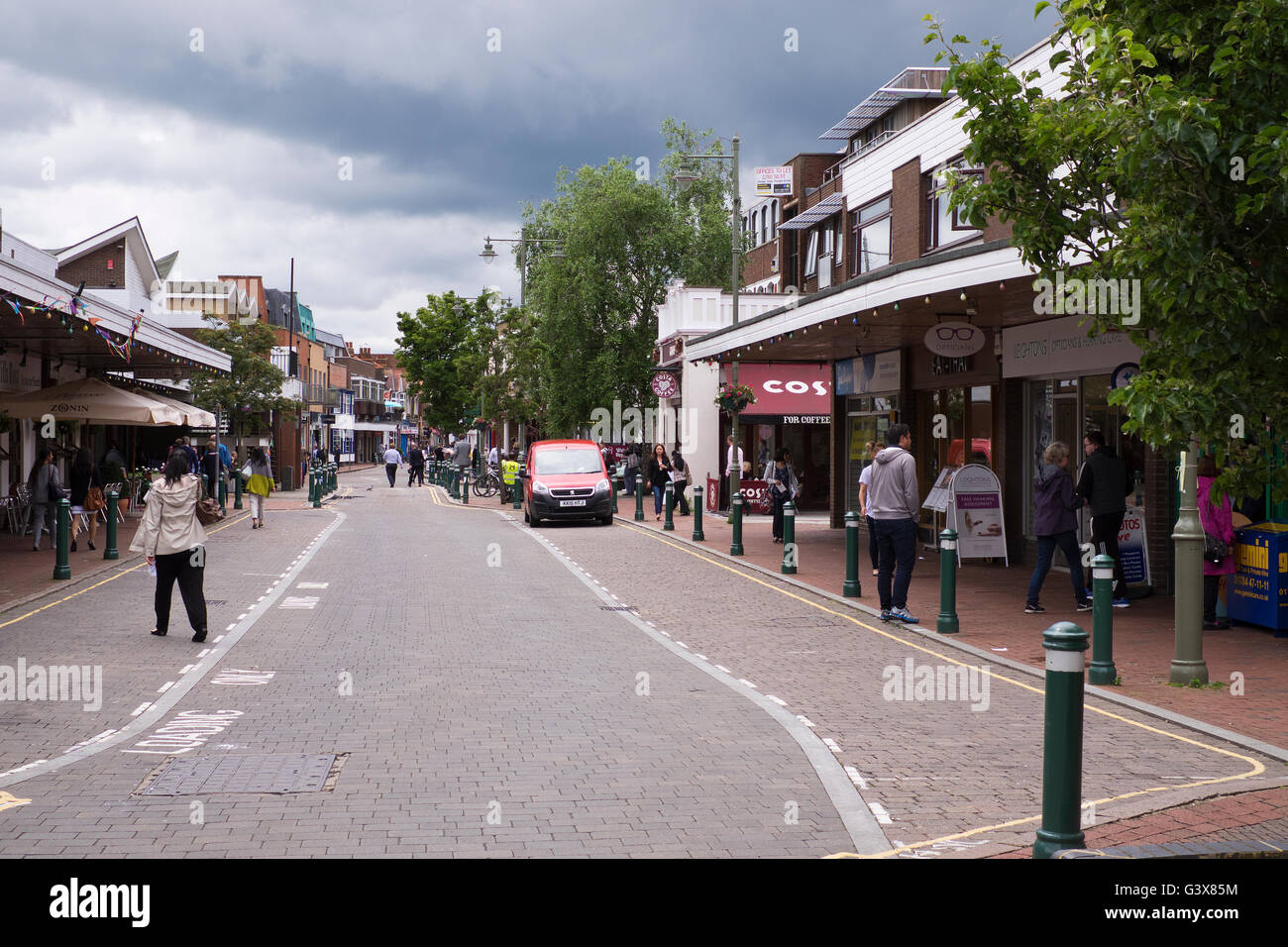 High street egham surrey england hires stock photography and images