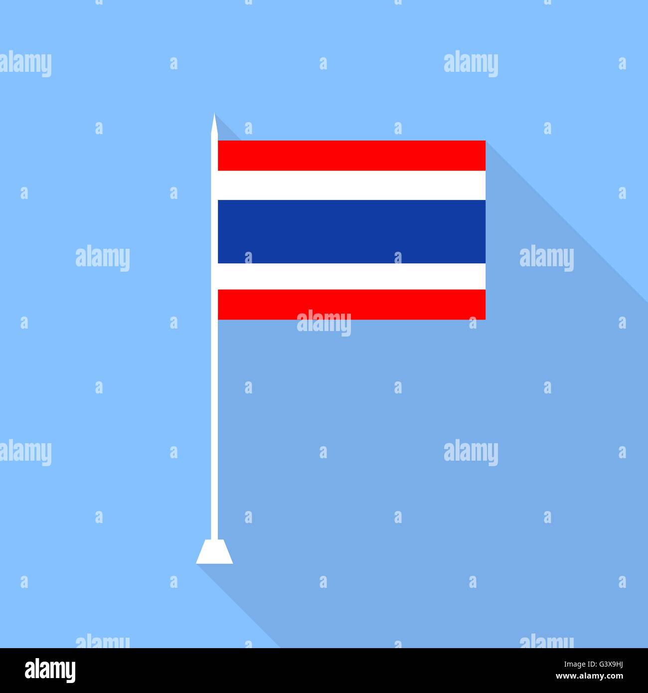 Flag of Thailand. Vector illustration Stock Vector Image & Art - Alamy