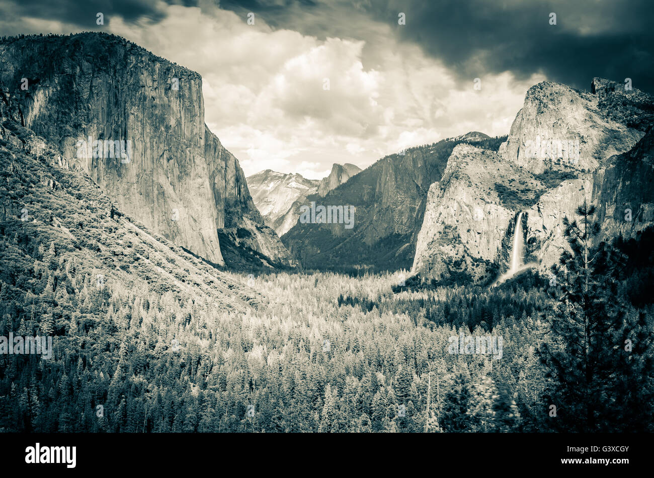 A day in Yosemite National Park - California Stock Photo