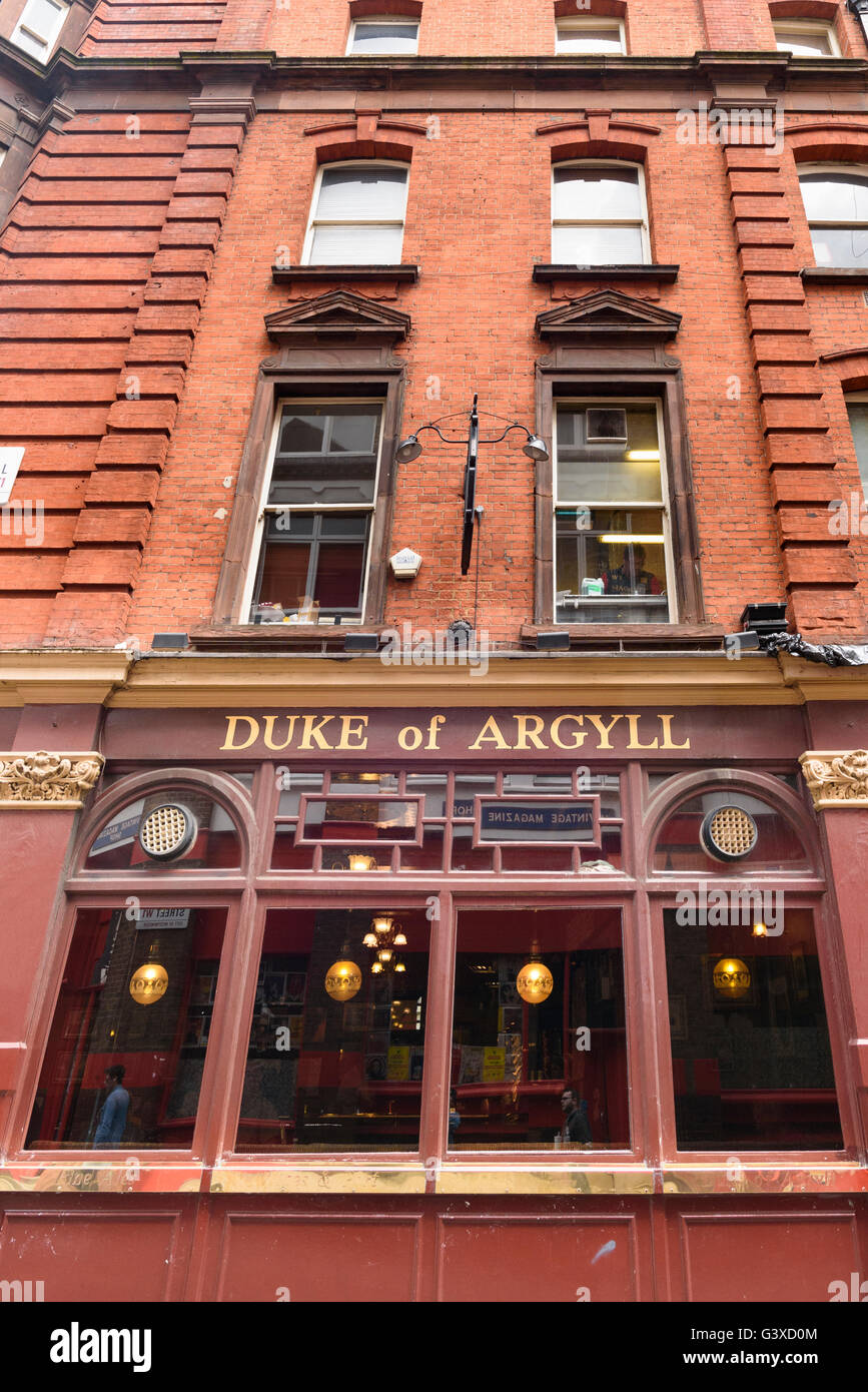 Duke of Argyll pub, London, UK. Stock Photo