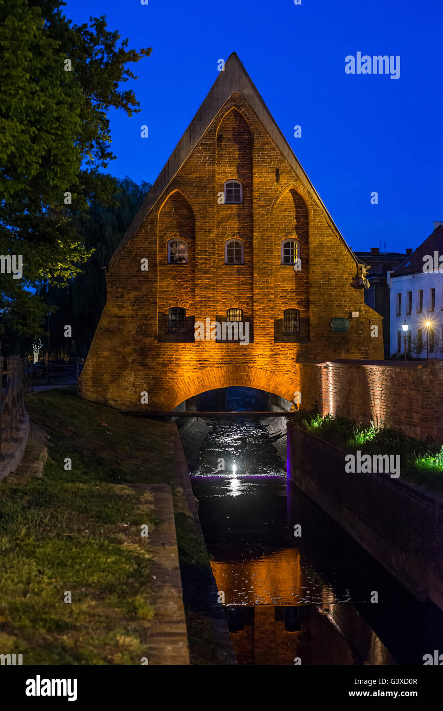 The small mill at night Stock Photo