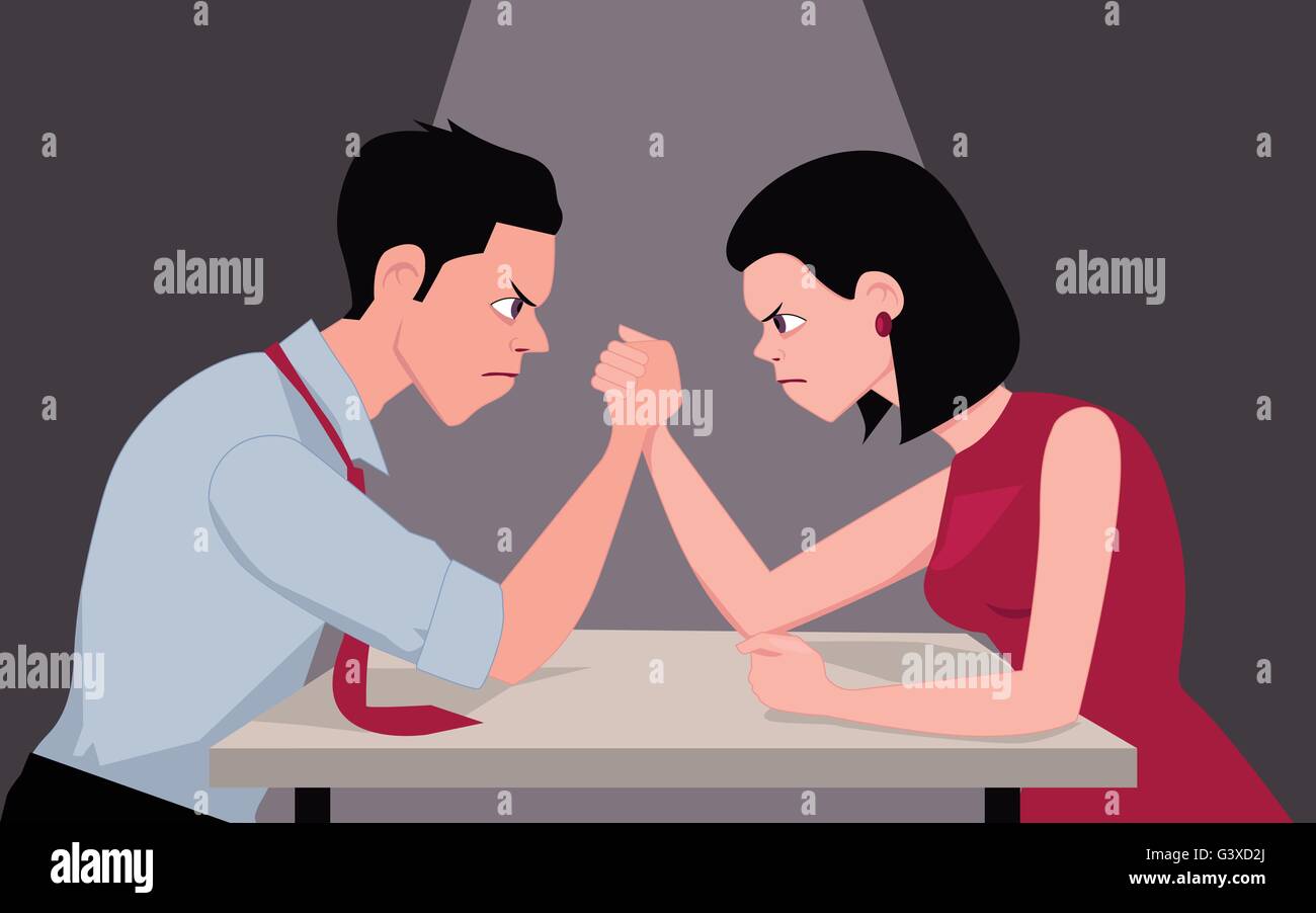 Arm wrestle man woman hires stock photography and images Alamy