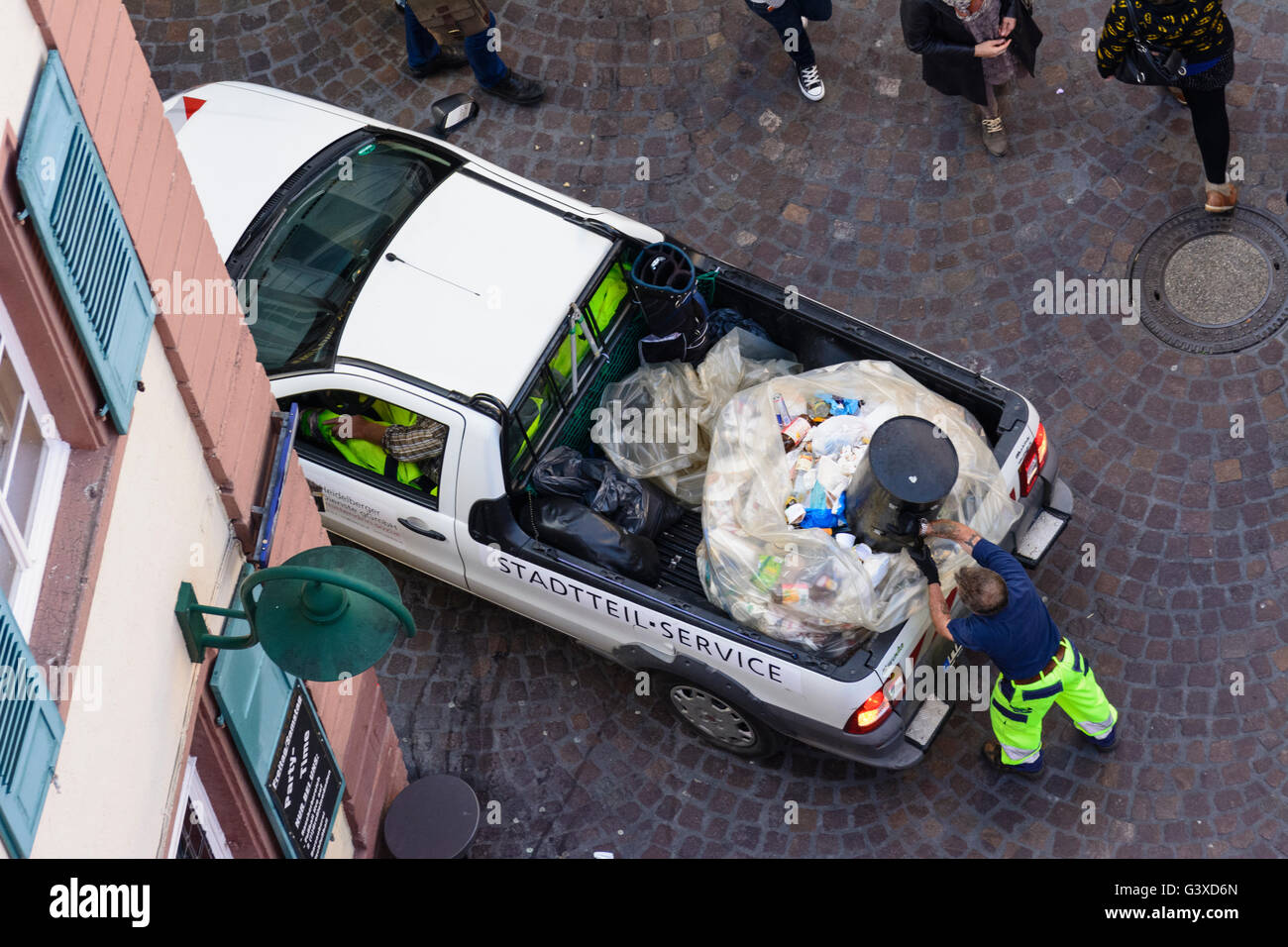 truck of Garbage disposal of the District Service, Germany, Baden