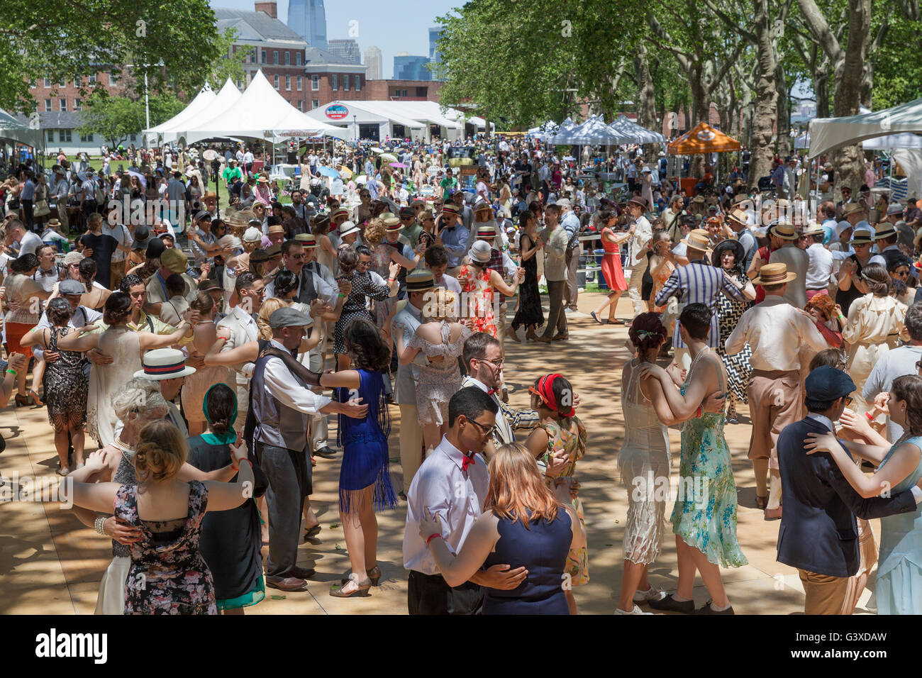 New York, NY USA - June 12, 2016: Atmosphere during 11th Jazz age lawn ...