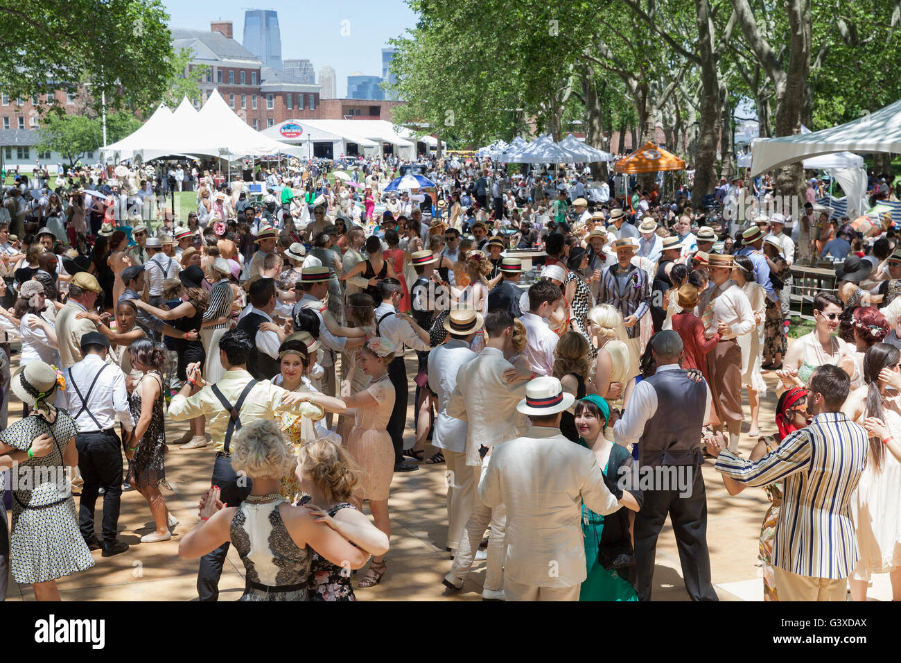 New York, NY USA - June 12, 2016: Atmosphere during 11th Jazz age lawn ...