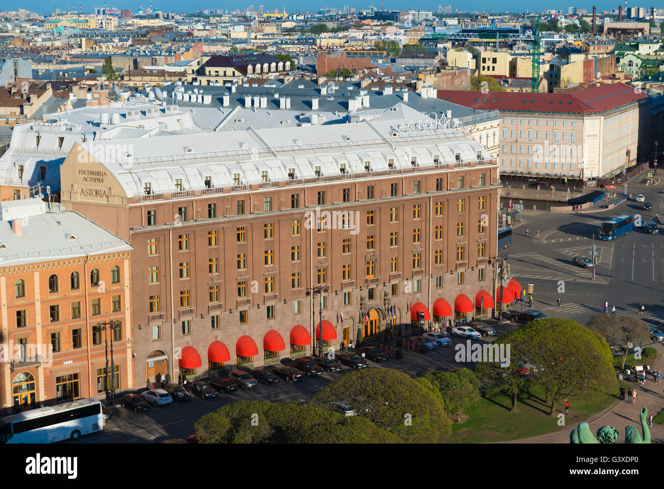 Astoria Hotel In St Petersburg Stock Photo