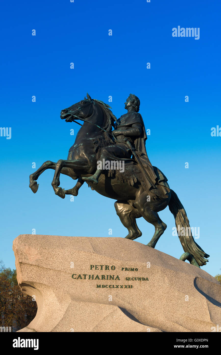 The Bronze Horseman The Monument To Emperor Peter The Great, St Petersburg Stock Photo Alamy