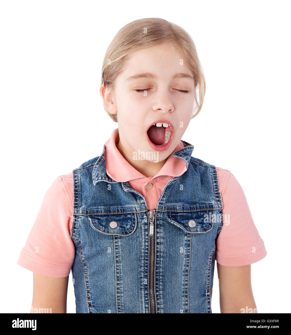 Little Girl Yawning