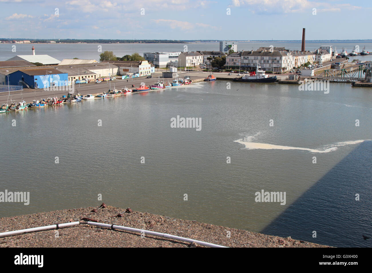 The port of SaintNazaire (France Stock Photo Alamy