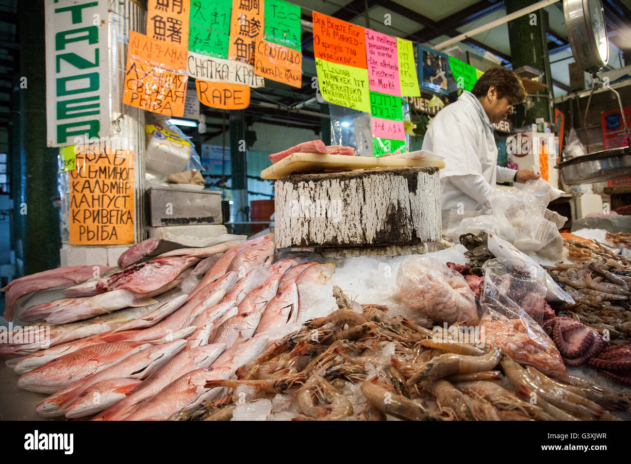 Mexican food market Stock Photo Alamy