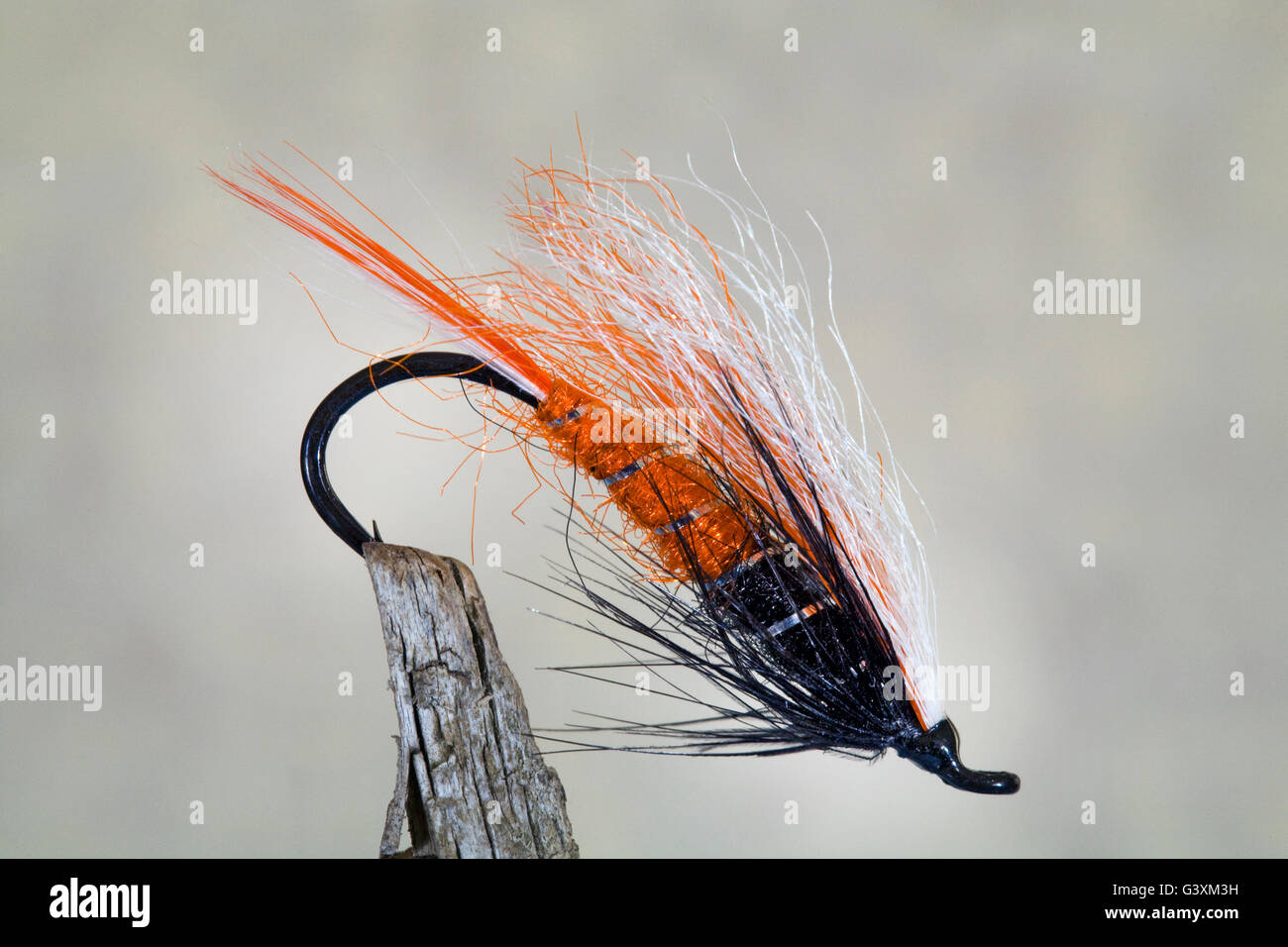 Handtied artificial steelhead fishing flies from the Pacific Northwest Stock Photo Alamy