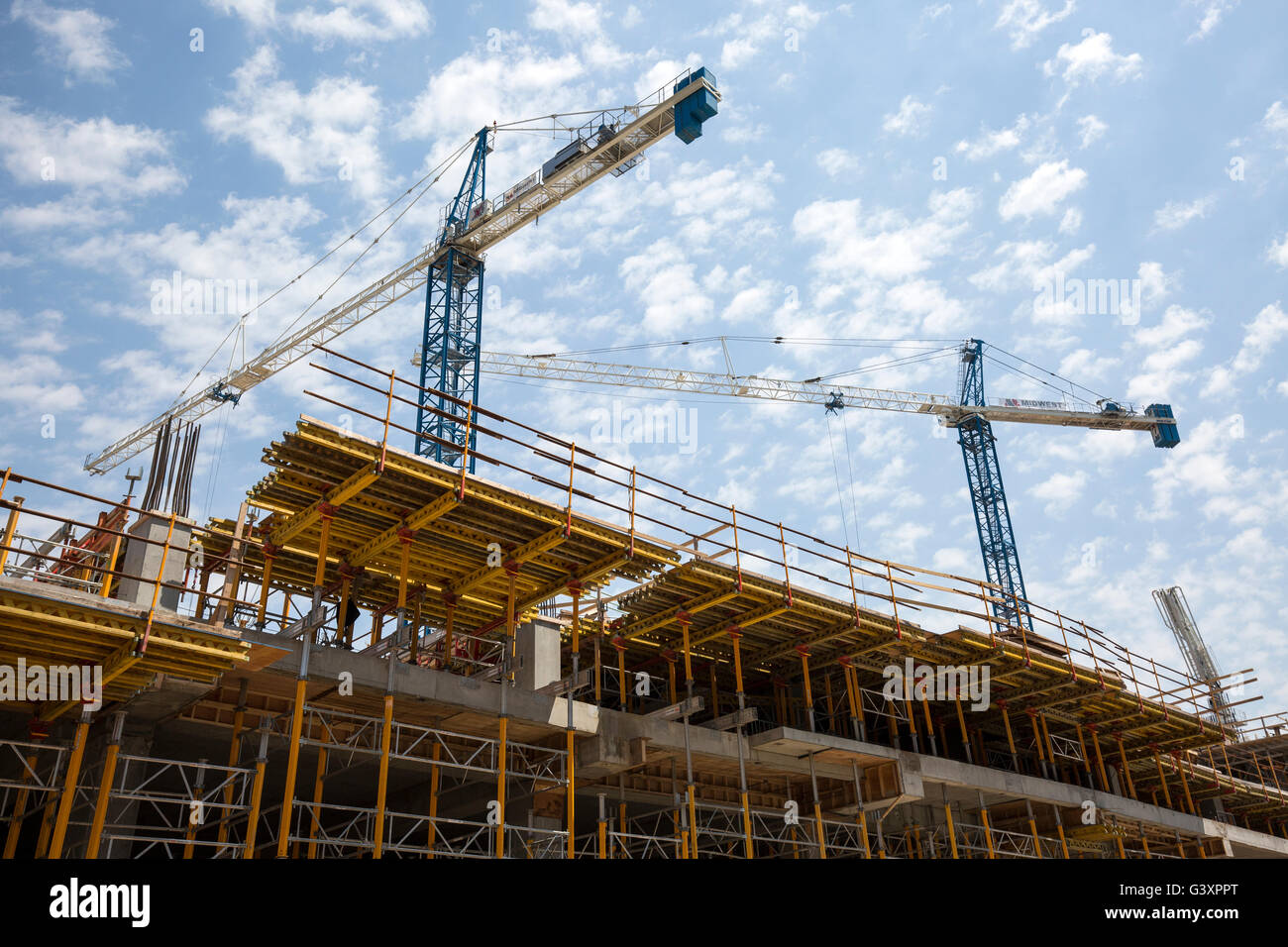 Crane used in construction building hires stock photography and images Alamy