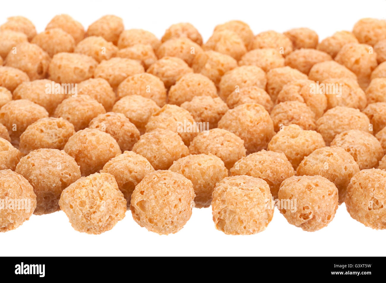 Corn balls snack isolated on white background Stock Photo Alamy