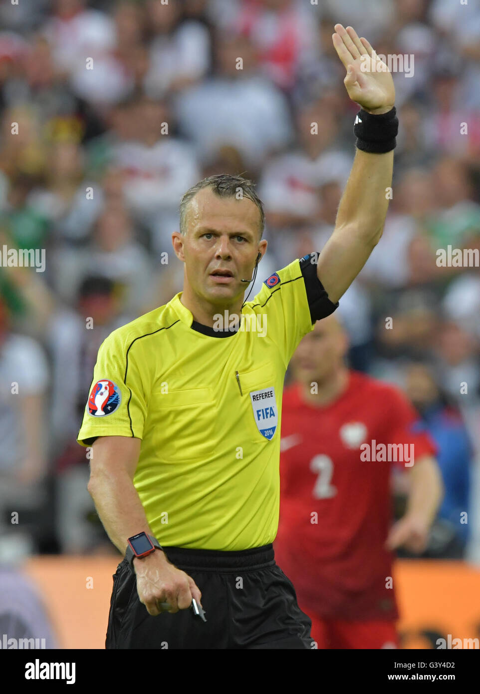 St. Denis, France. 16th June, 2016. Dutch referee Björn Kuipers