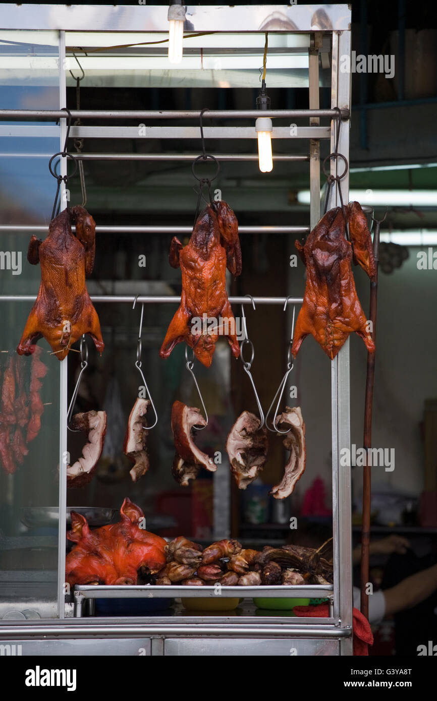 Roast ducks in a restaurant in Cholon, the Chinese quarter in Saigon
